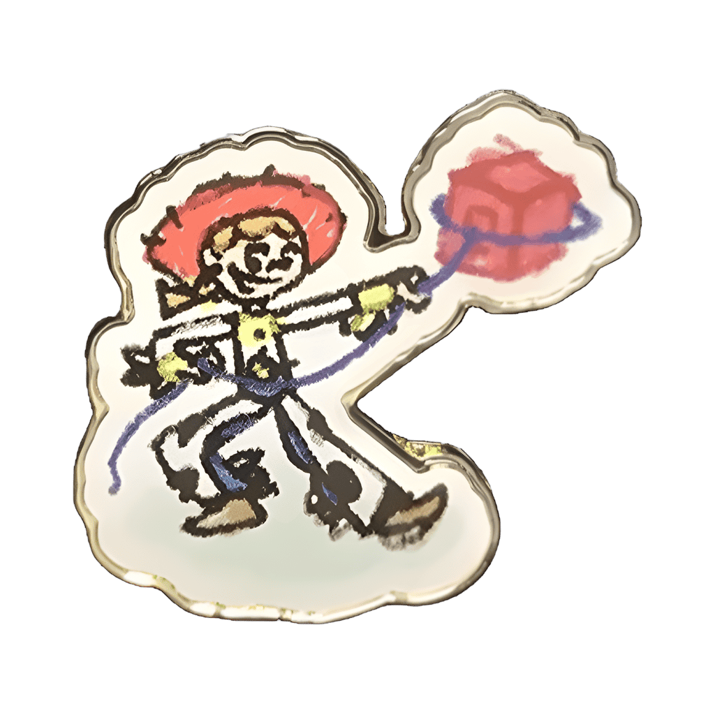 Jessie Lassoing Block Disney pin