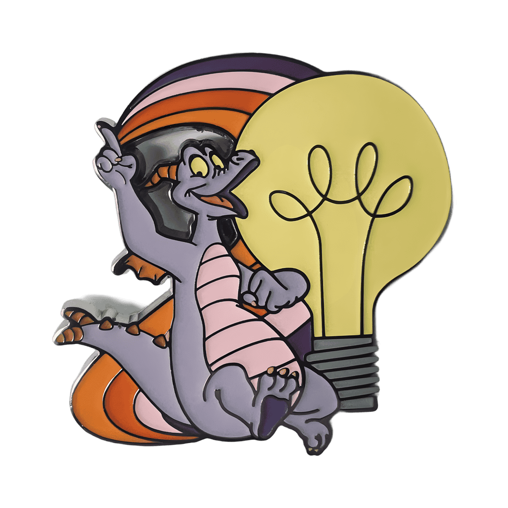 Figment with Lightbulb Disney pin