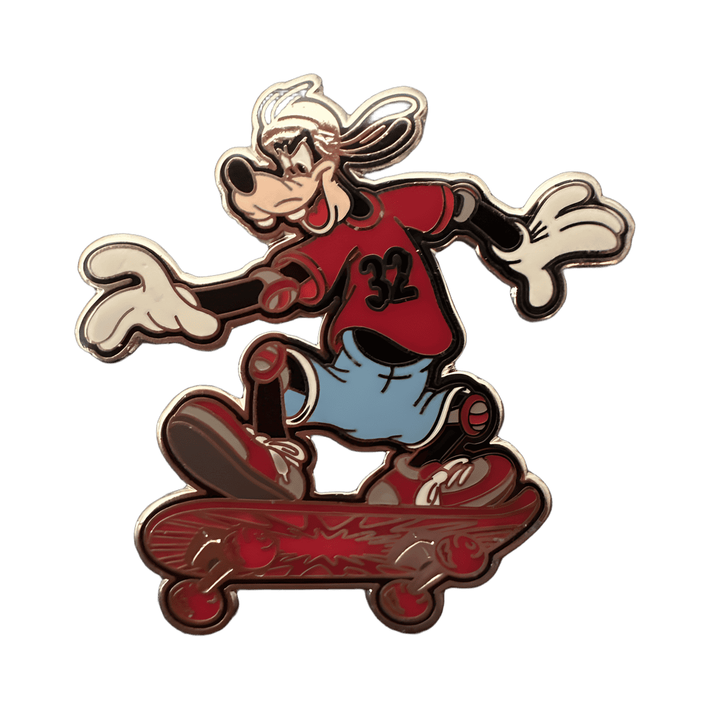 Skateboarding Disney pin