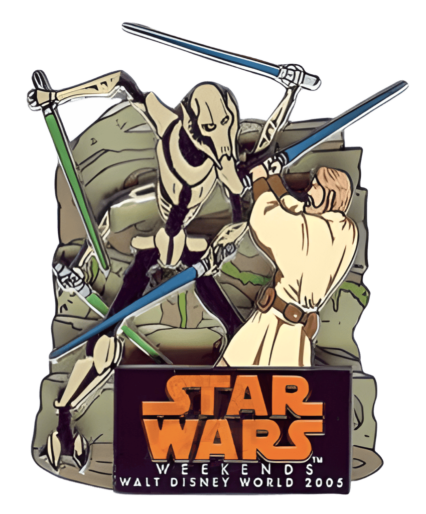 Obi-Wan Kenobi and General Grievous Disney pin