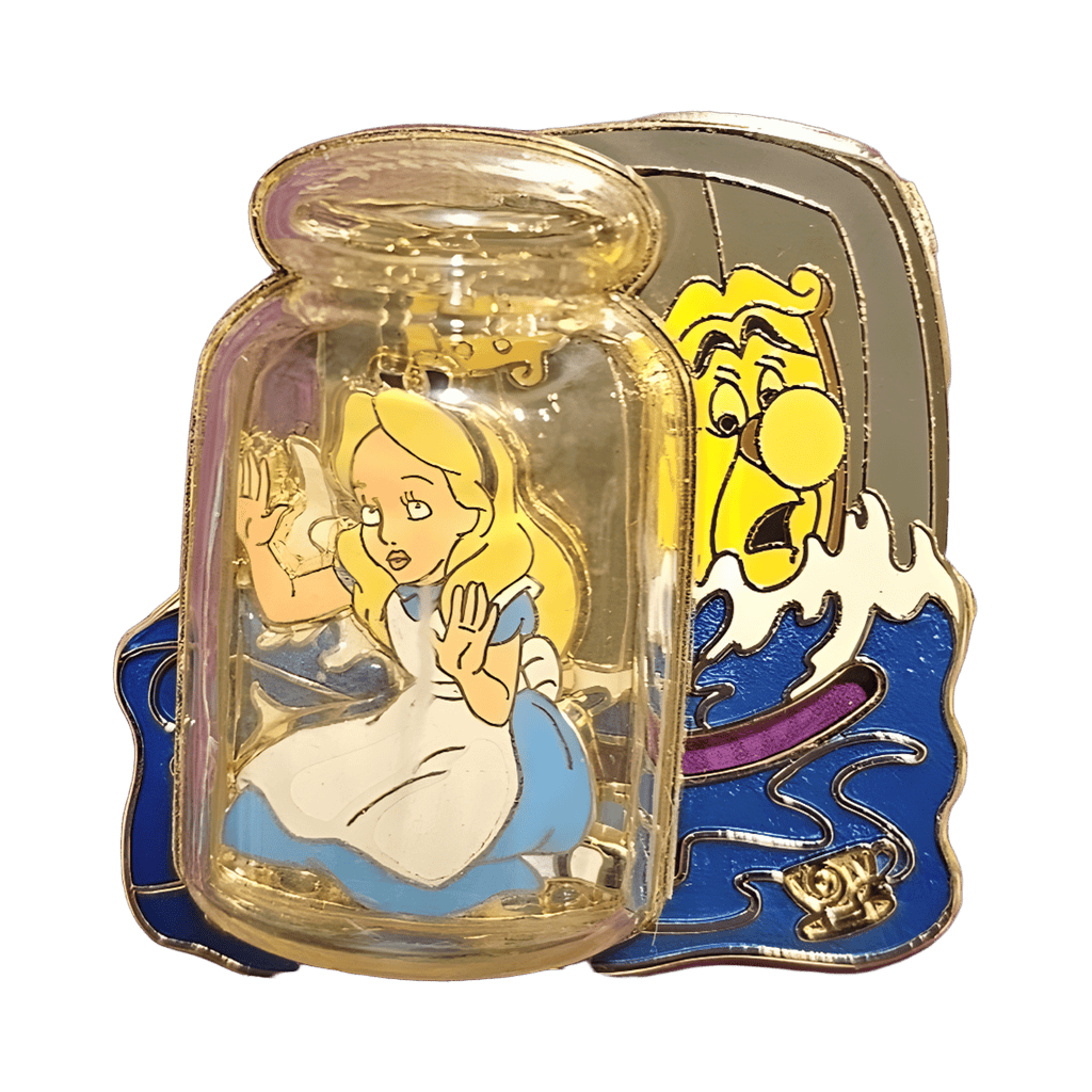 Alice in Bottle Disney pin