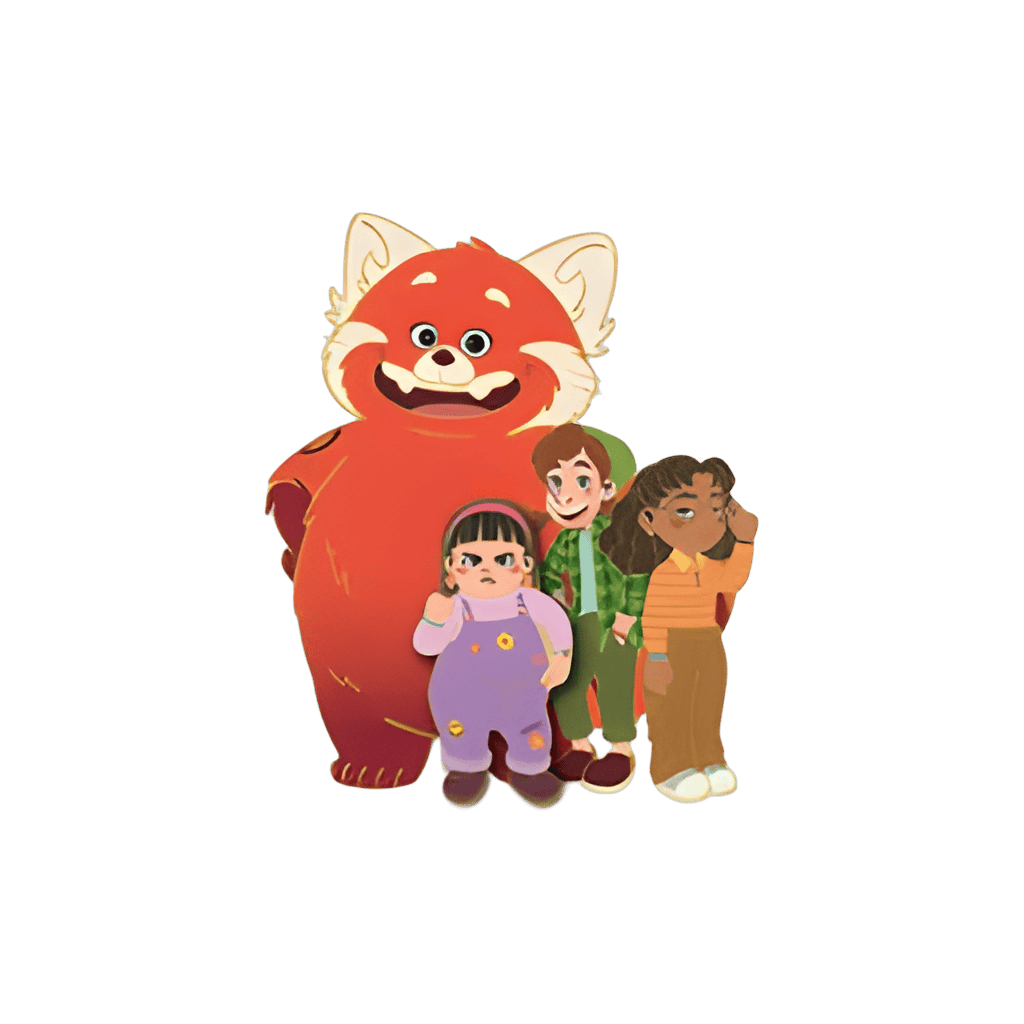 Panda Mei, Miriam, Abby, and Priya Disney pin