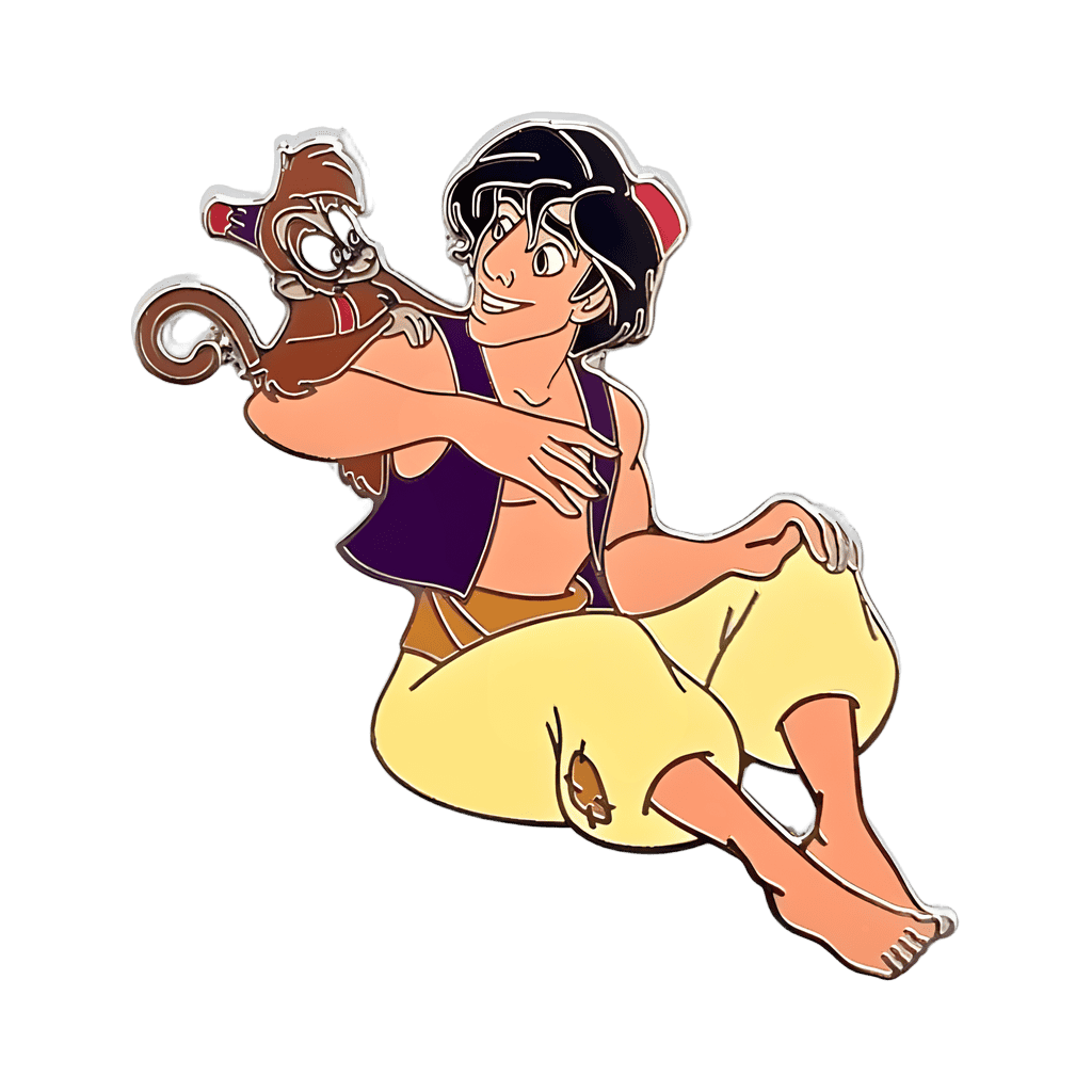 Aladdin and Abu Disney pin