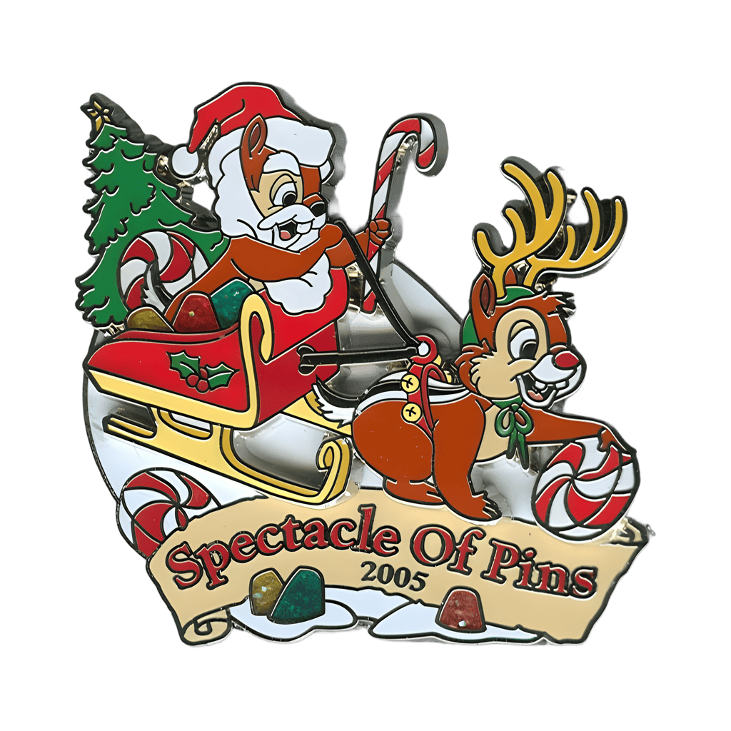 Chip and Dale’s Holiday Ride Disney pin