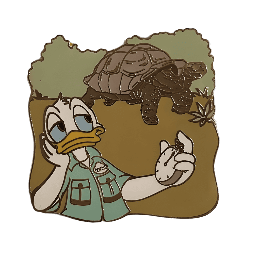Donald with Giant Galapagos Tortoise Disney pin