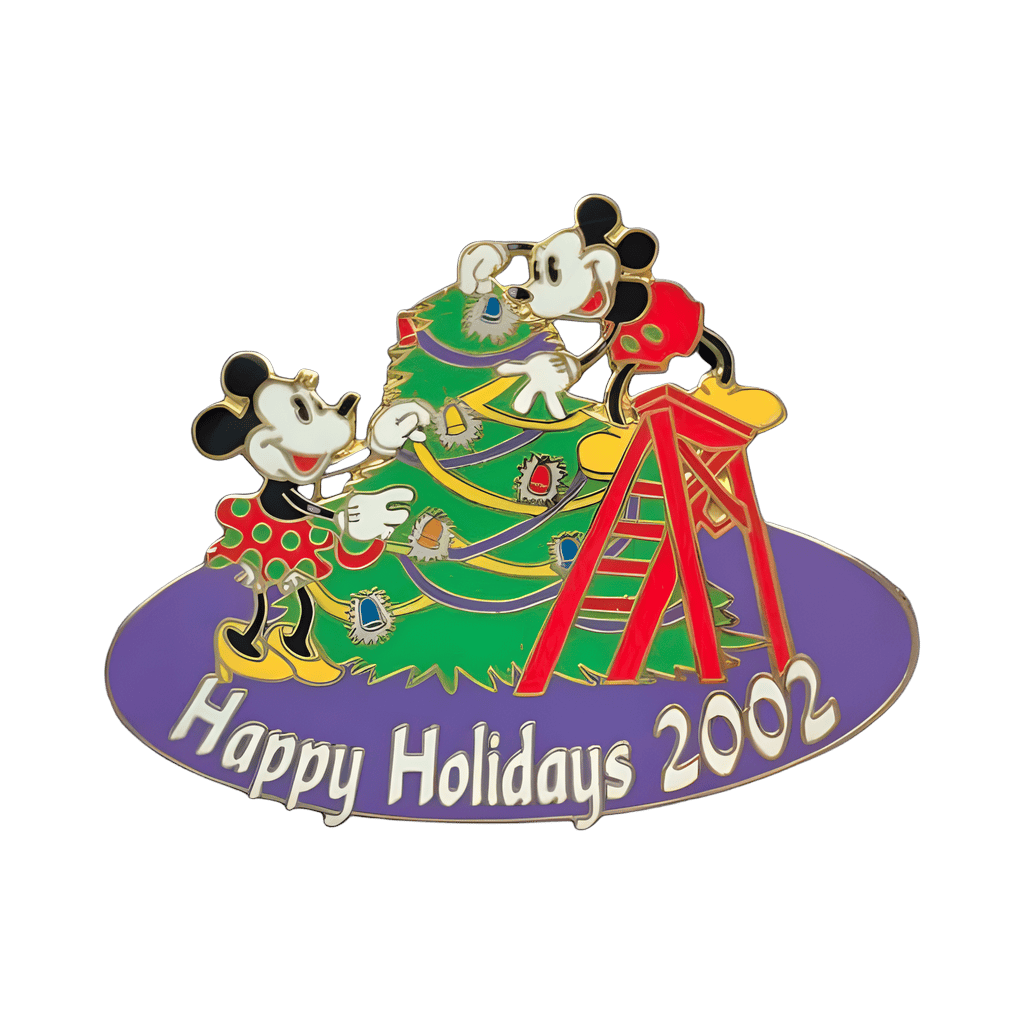 Happy Holidays 2002 (Mickey and Minnie) Disney pin