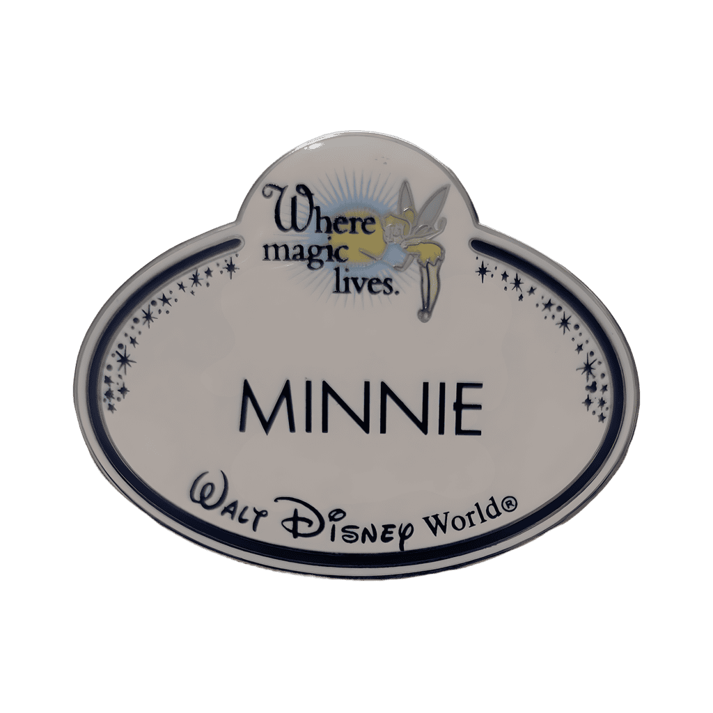 Cast Member Name Tag "Minnie" Disney pin