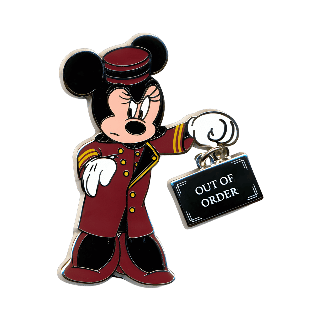 Bellhop Minnie with out of order sign Disney pin