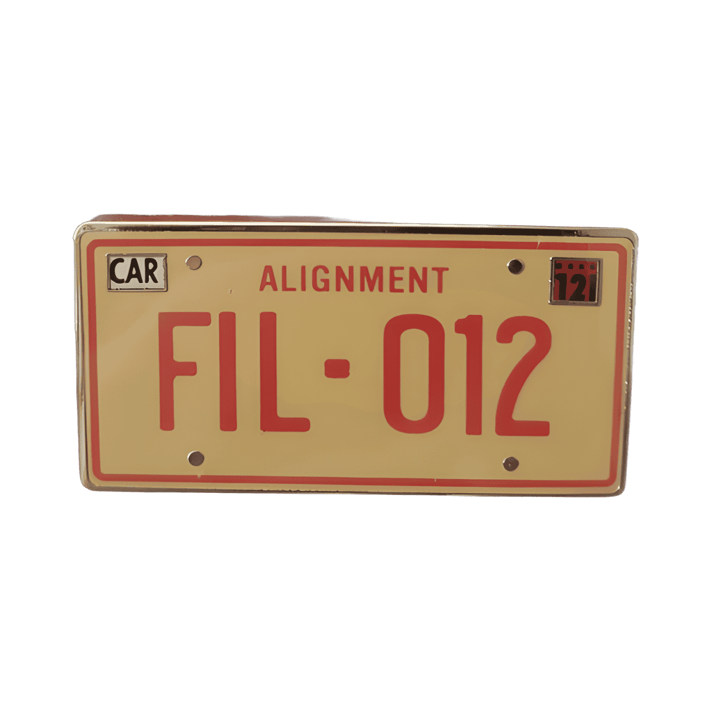 FIL-012 License Plate Disney pin