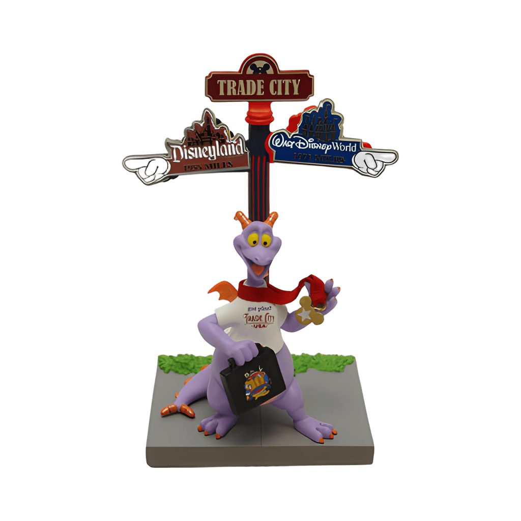 Directional Sign Figment Figurine and Pin Set Disney pin