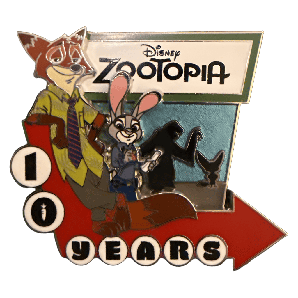 Nick and Judy 10 years Disney pin