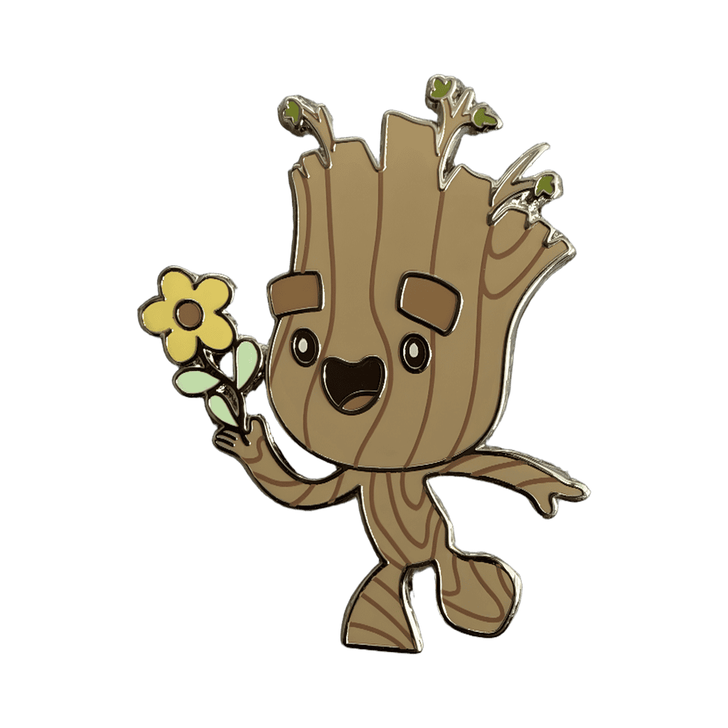 Baby Groot with Flower Disney pin