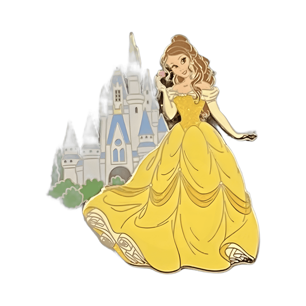 Belle in in front of Toky Disneyland Castle Disney pin