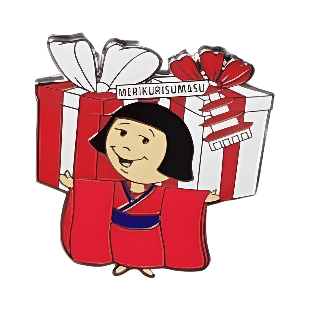 Japanese Child with presents Disney pin