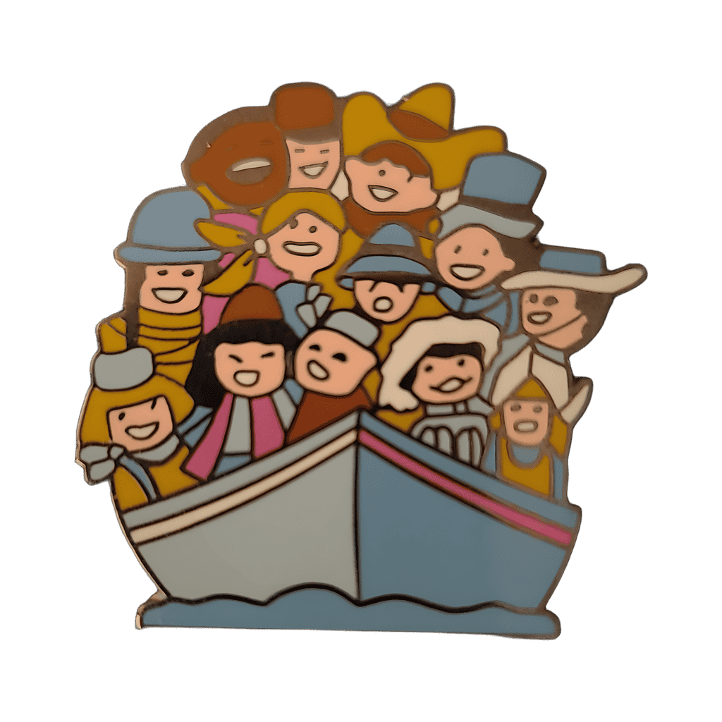 Small World Sailors in Boat Disney pin