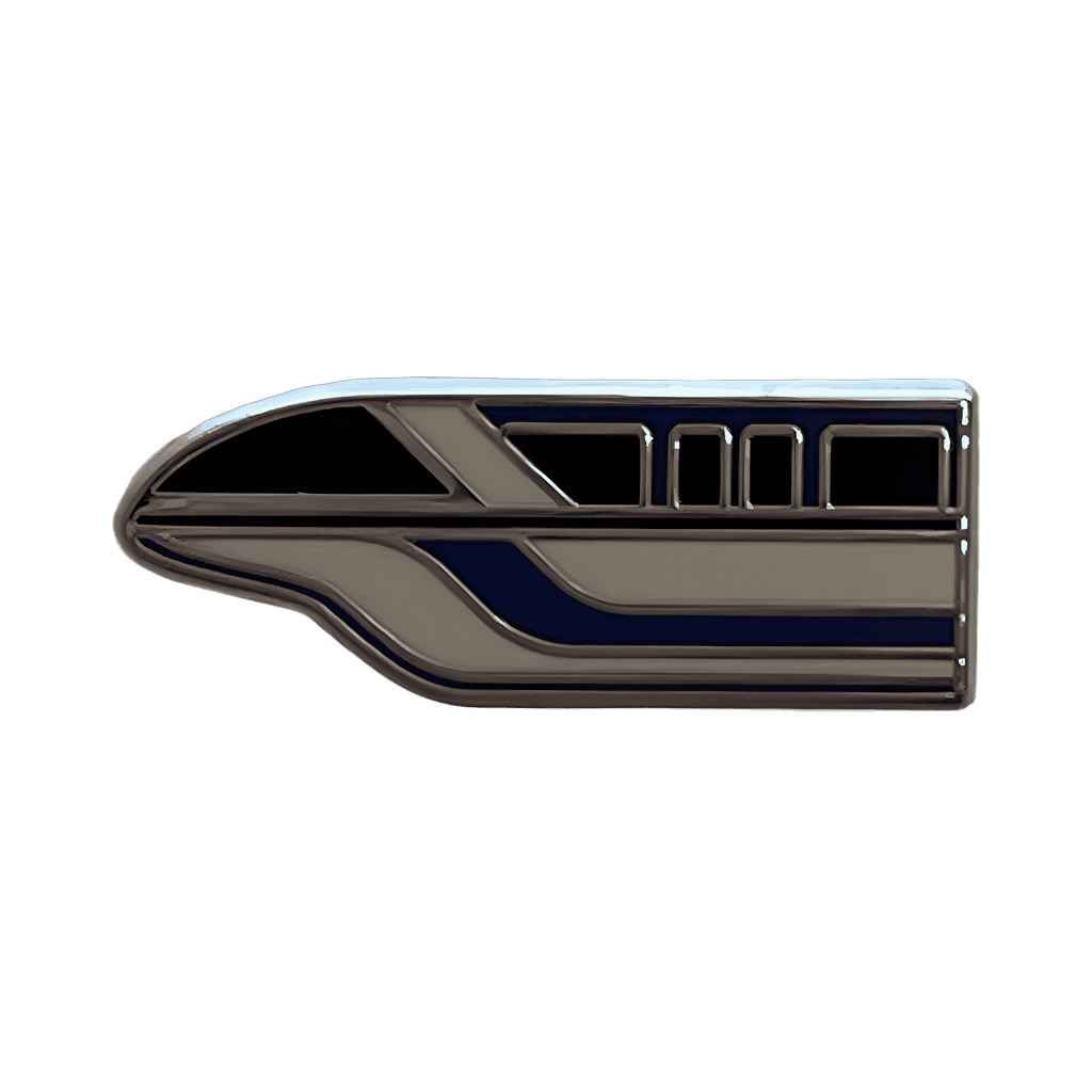 Blue Monorail Disney pin