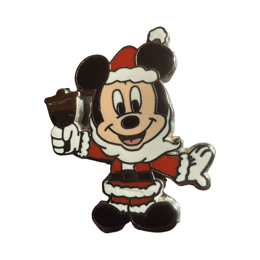 Santa Mickey Ringing Bell Disney pin