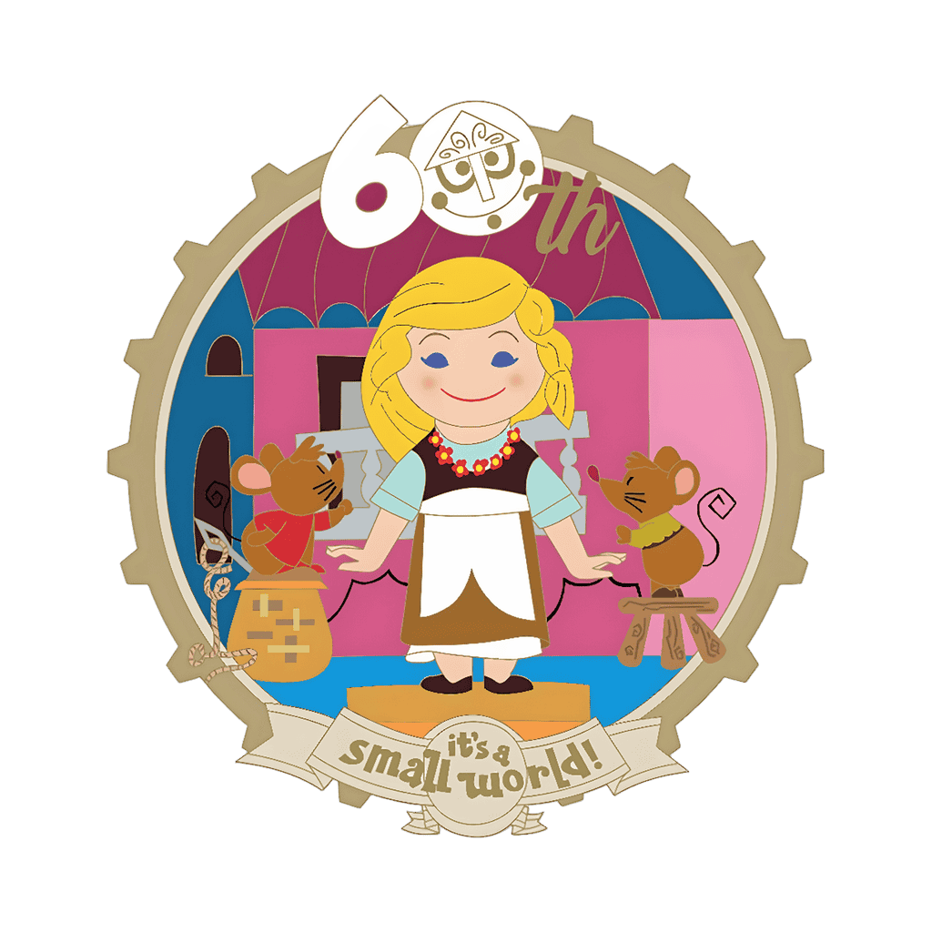 Cinderella with Jaq and Gus Disney pin