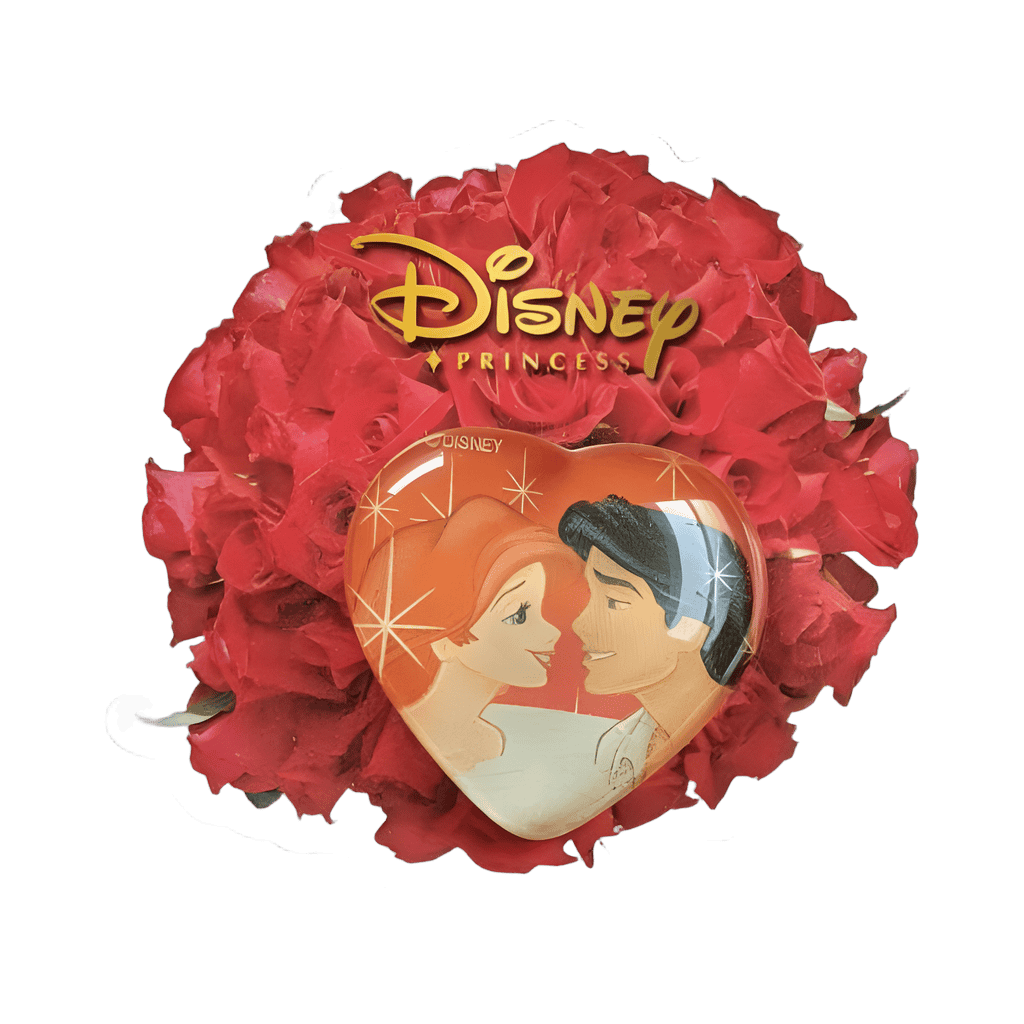 Ariel and Eric in Dome Heart Disney pin