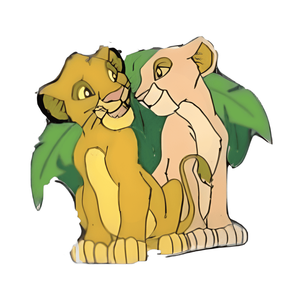 Simba and Nala Disney pin