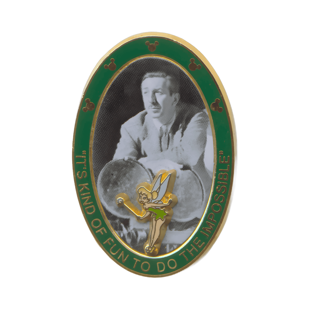 Walt Disney and Tinker Bell - It's fun to do the Impossible - Tour Pin Disney pin