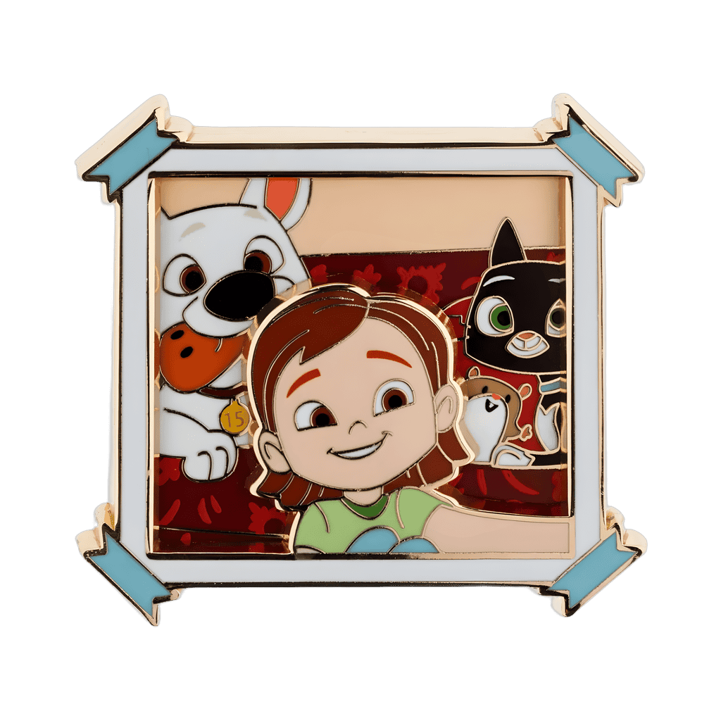 Bolt 15th Anniversary - Penny, Bolt, Mittens and Rhino Polaroid Disney pin