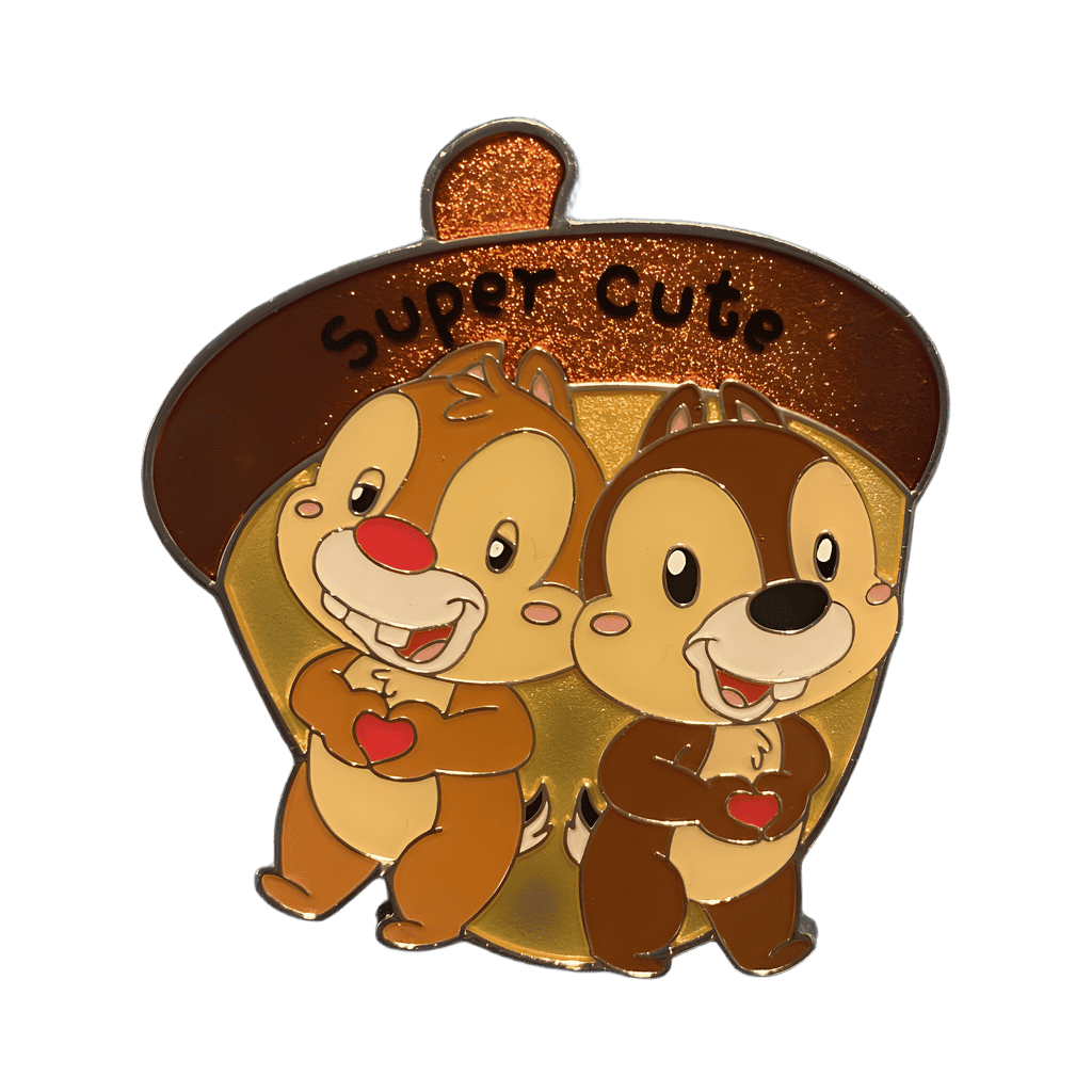 Chip and Dale with Acorn Disney pin