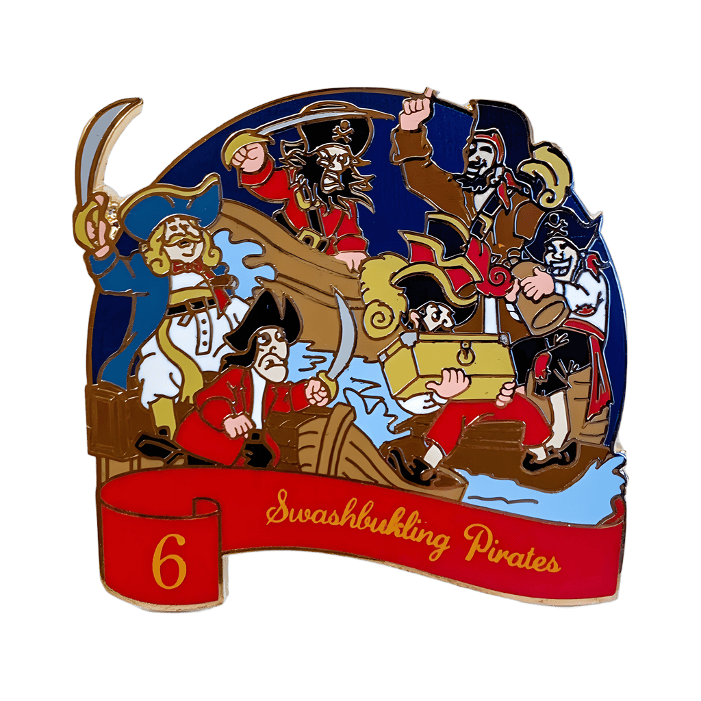6 Swashbuckling Pirates Disney pin
