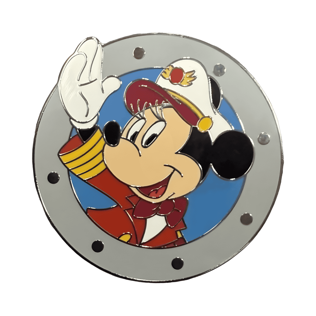 Captain Minnie in porthole Disney pin