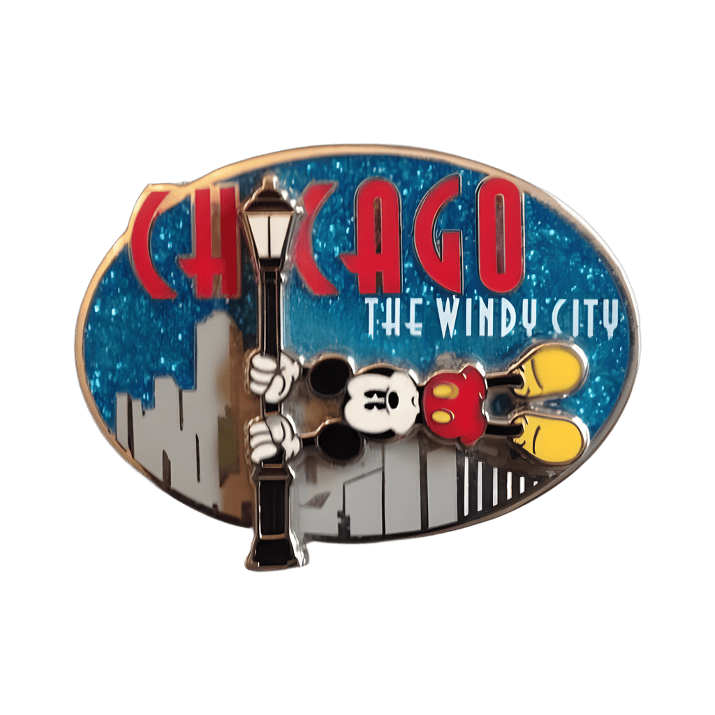 “The Windy City” Mickey Holding Lamppost Disney pin