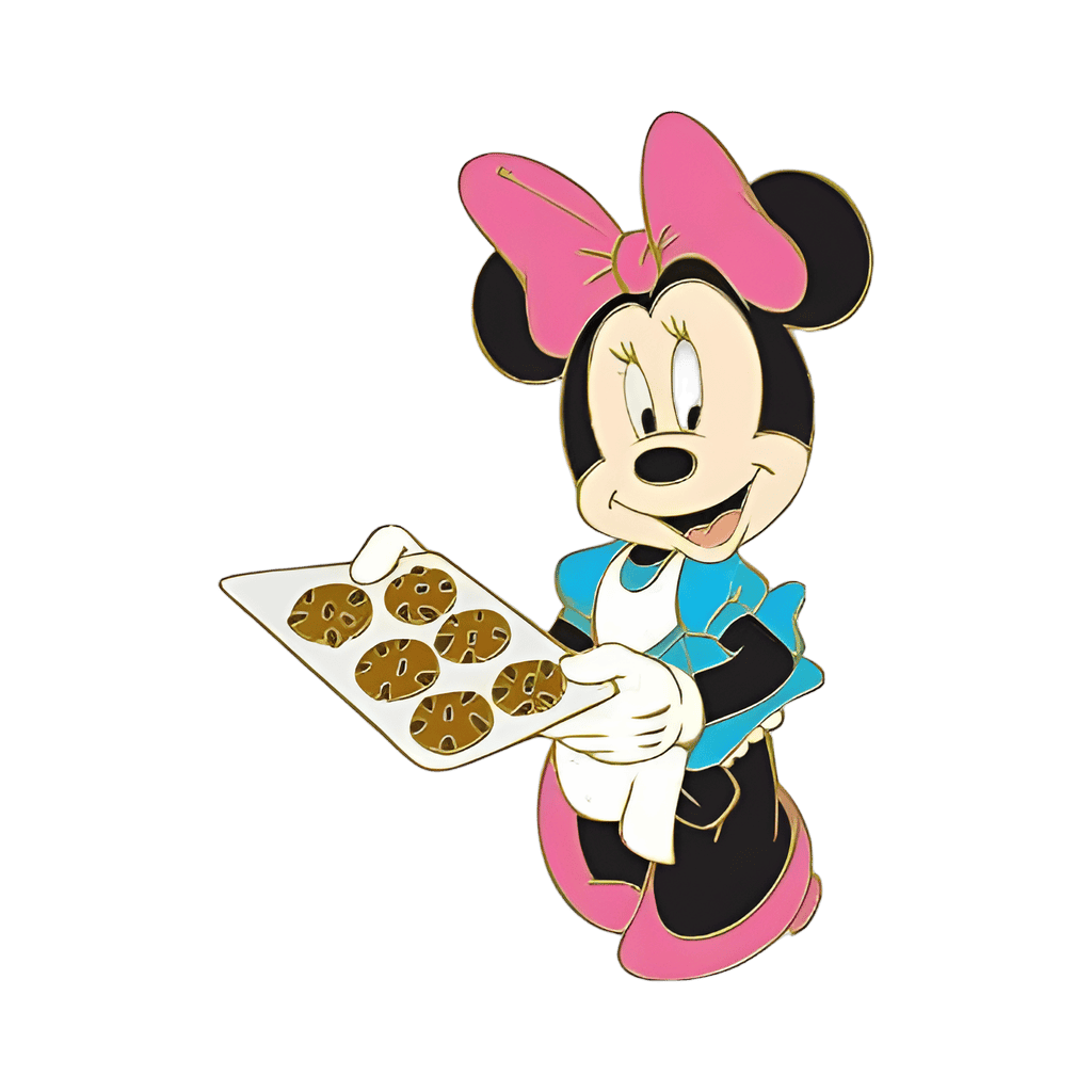 Housewife Minnie Mouse with cookies Disney pin