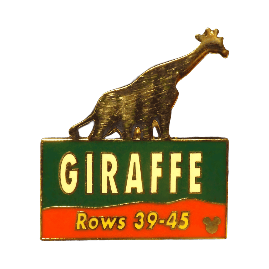 Giraffe (Rows 39-45) Disney pin