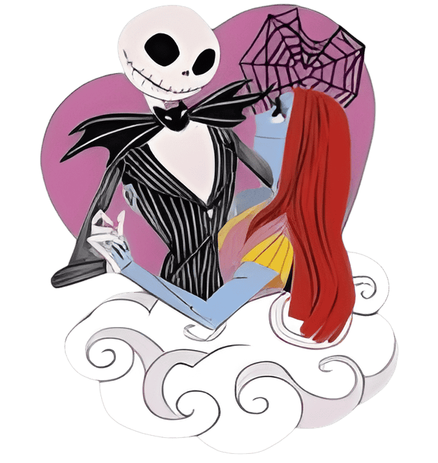 Jack and Sally Disney pin