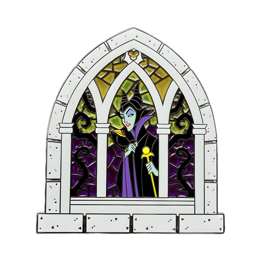 Maleficent Castle Stained Glass Disney pin