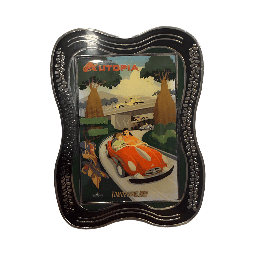 Hong Kong Disneyland Autopia Poster Disney pin