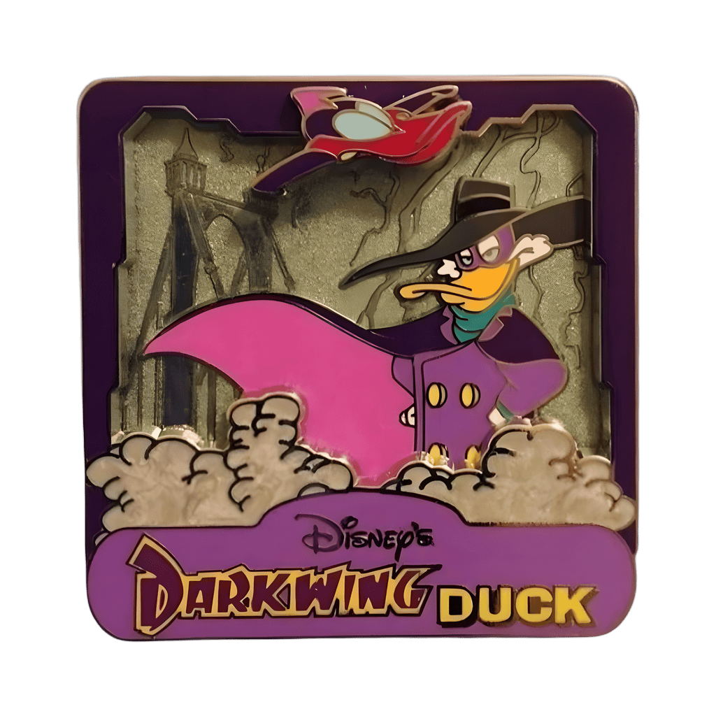 Variant 1 - Purple Logo with Grey Background Disney pin