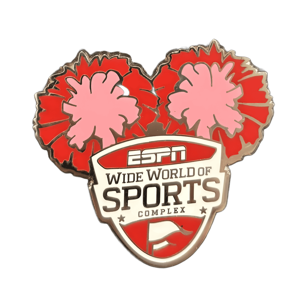Pink Pompoms Disney pin