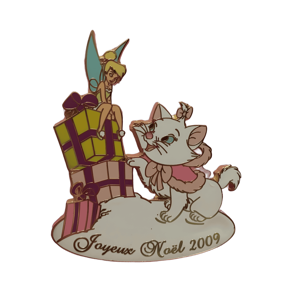 Joyeux Noel - Marie and Tinker Bell Disney pin