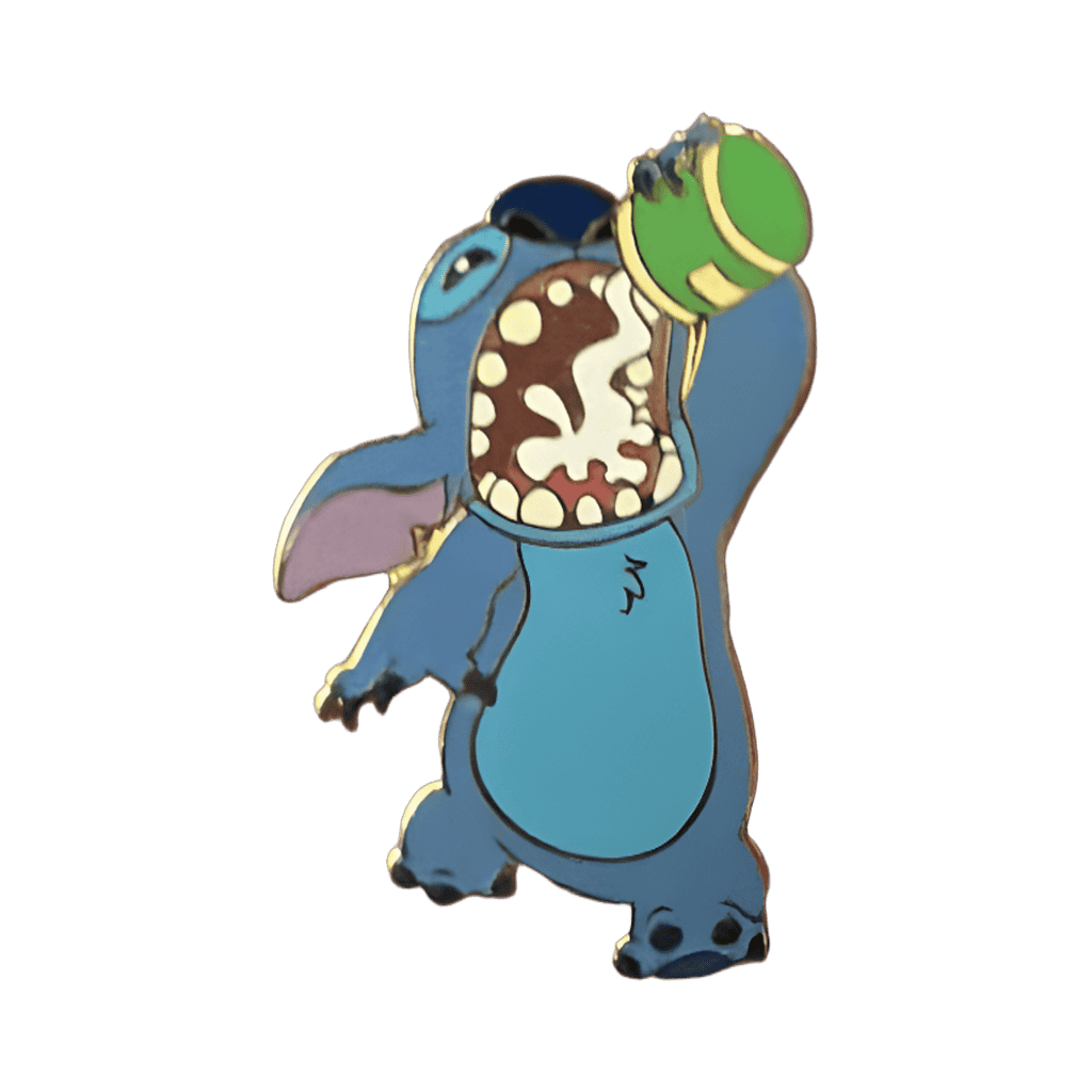 Stitch Drinking Milk Disney pin