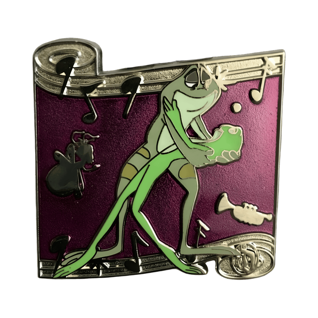 Dancing Scroll Mystery Collection - Frog Naveen and Tiana Disney pin