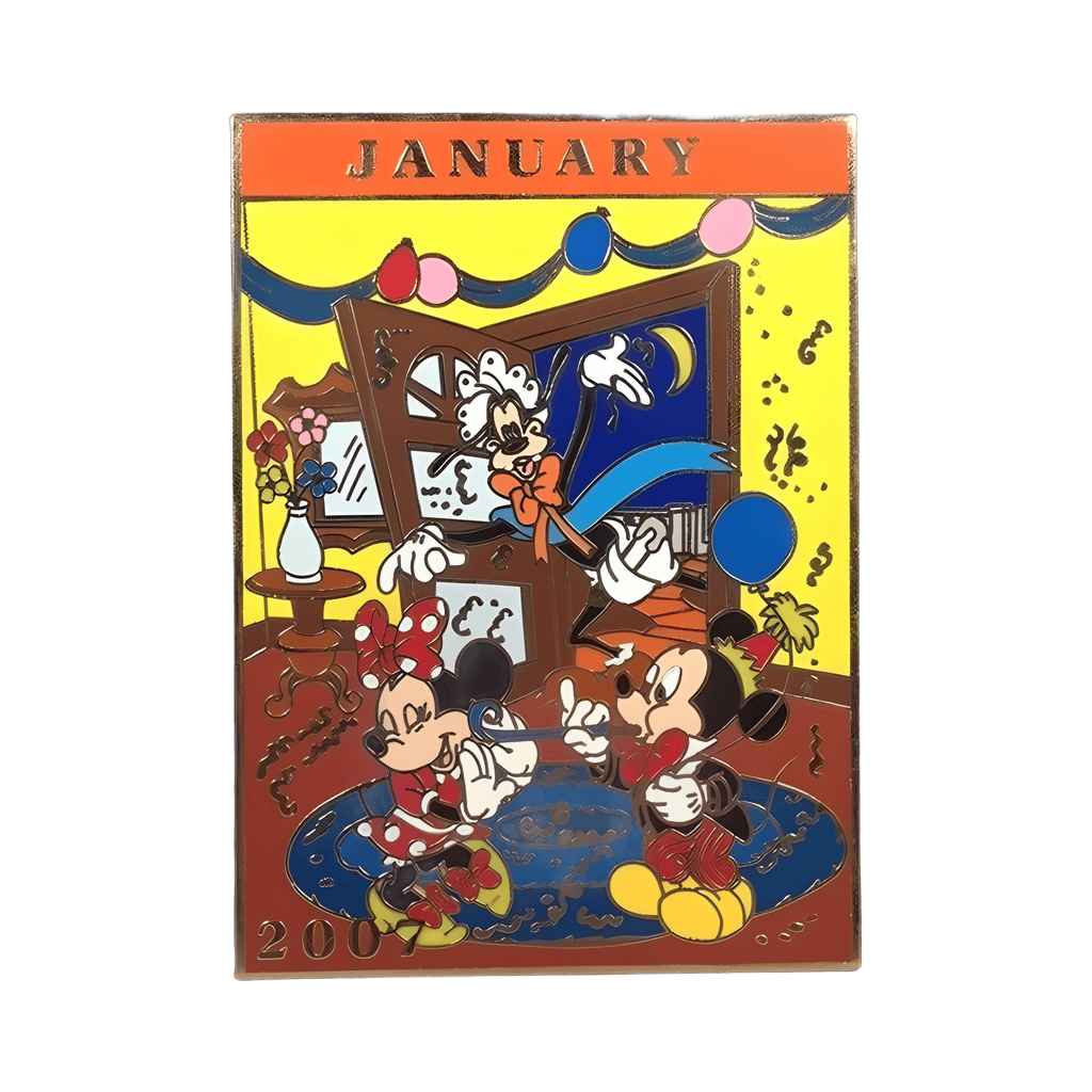 January 2007 - Mickey, Minnie and Goofy Disney pin
