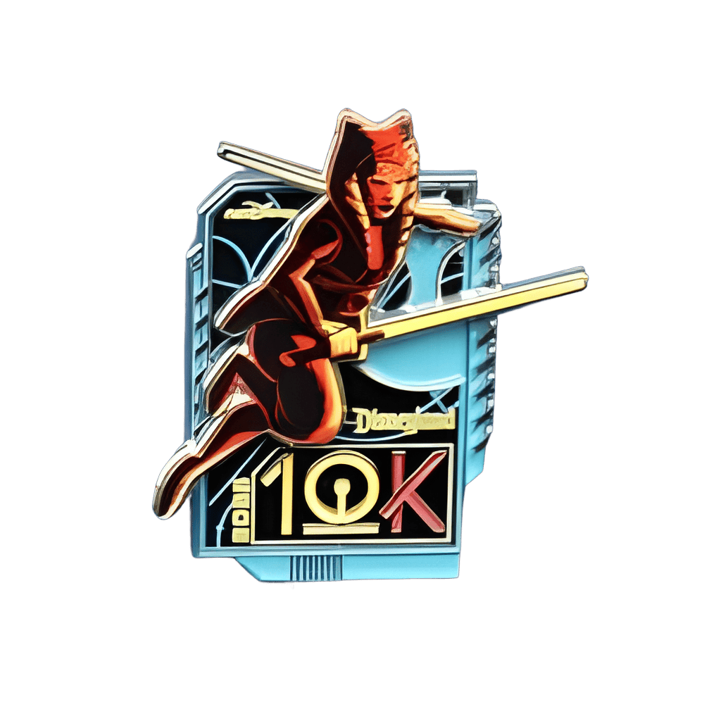 Ahsoka 10K Disney pin