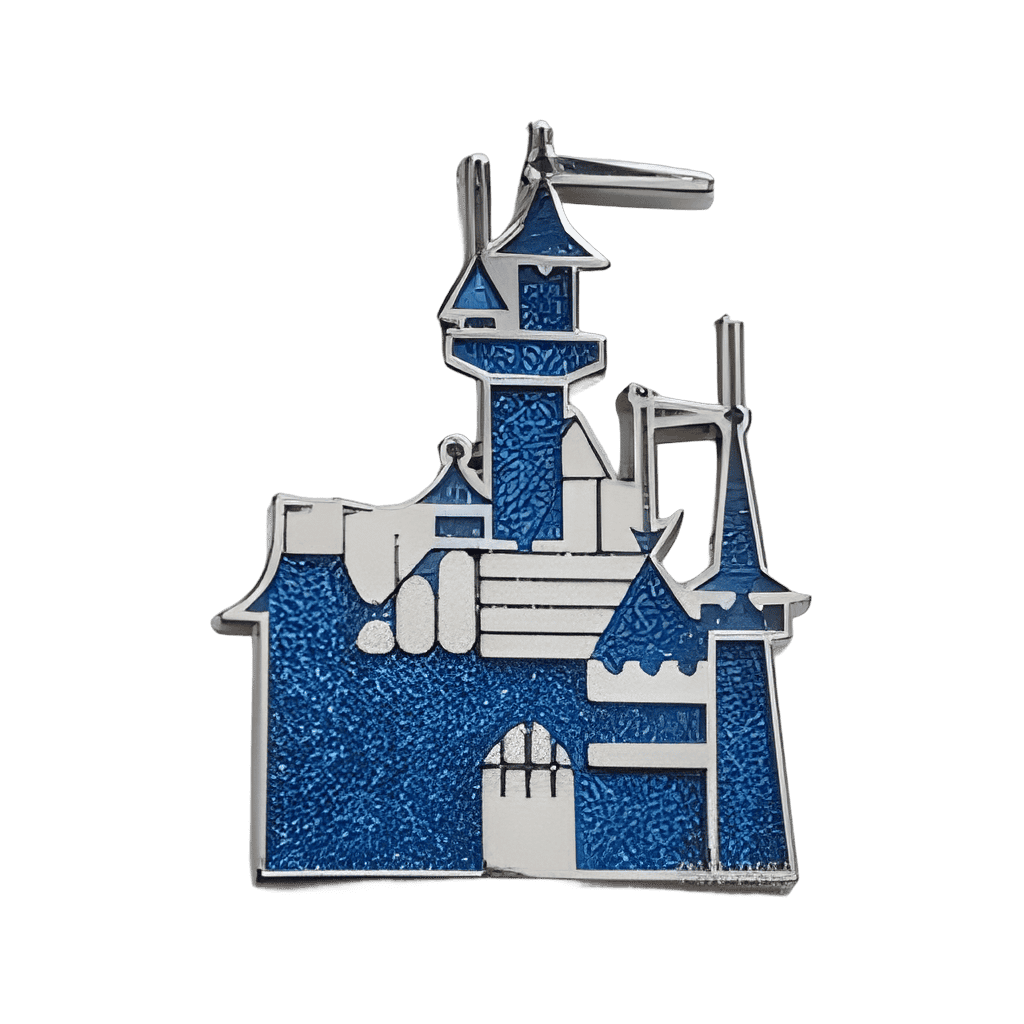 Disneyland Sleeping Beauty's Castle - Blue Glitter Disney pin