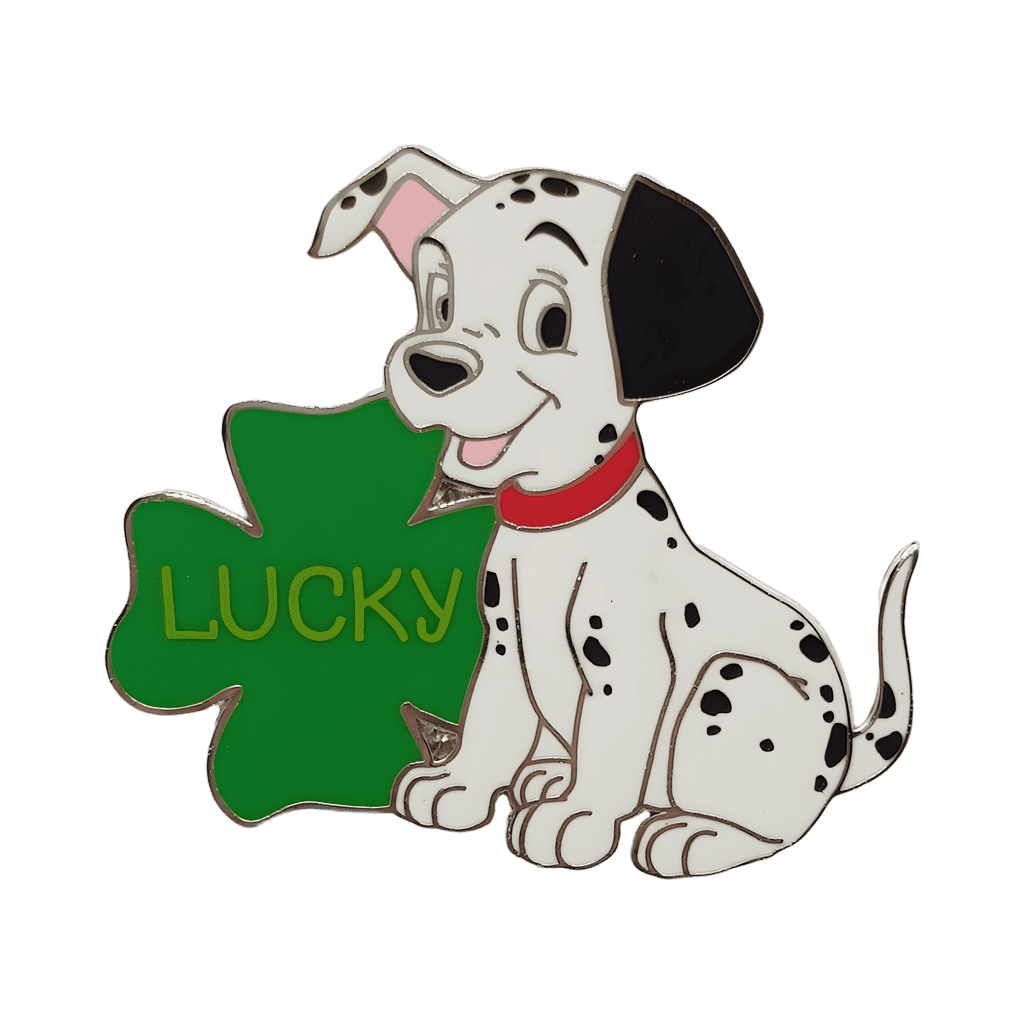 Lucky with four leaf clover Disney pin