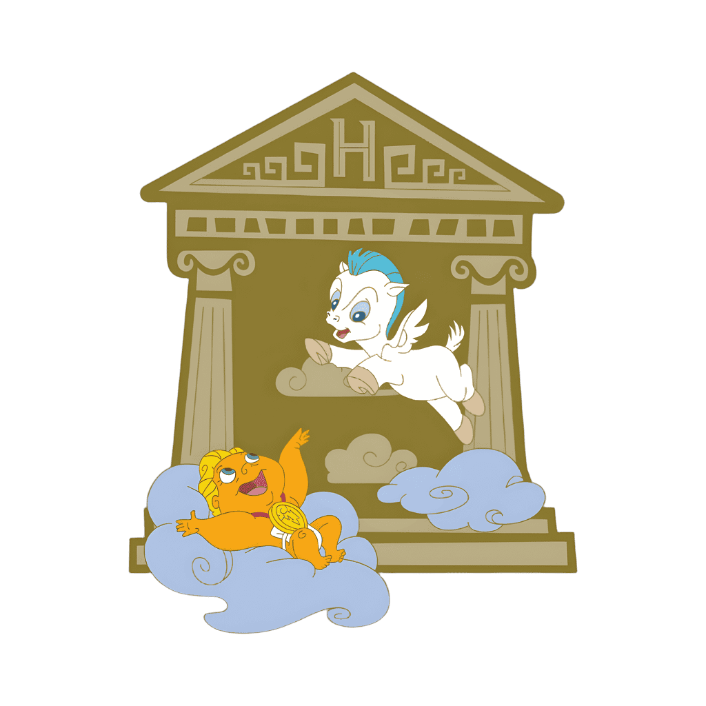 Baby Hercules and Baby Pegasus Disney pin