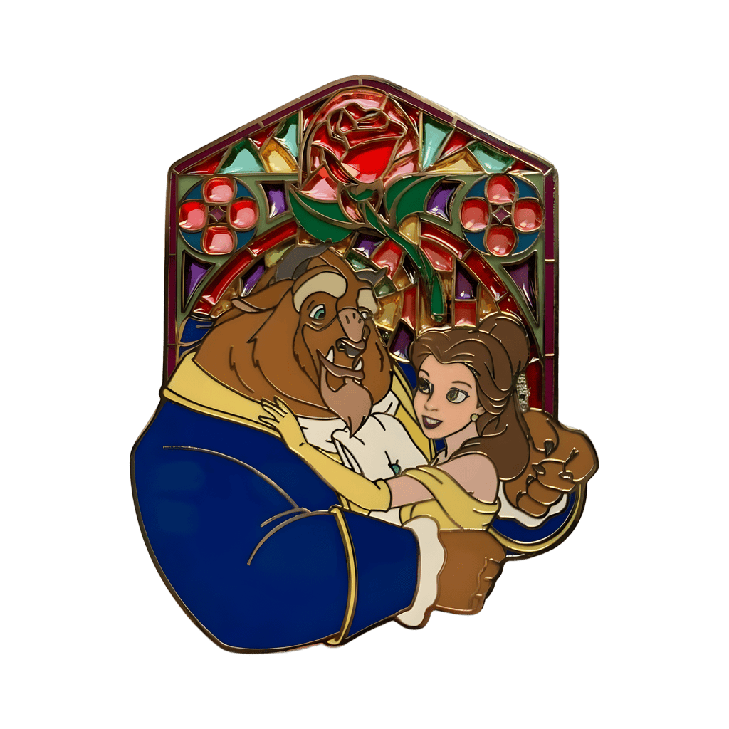 Beauty and the Beast stained Glass Disney pin