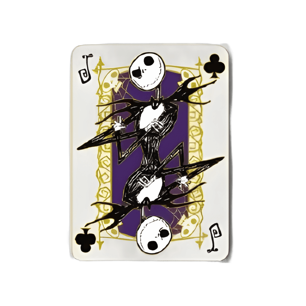 Jack Skellington as Jack of Clubs Card Disney pin