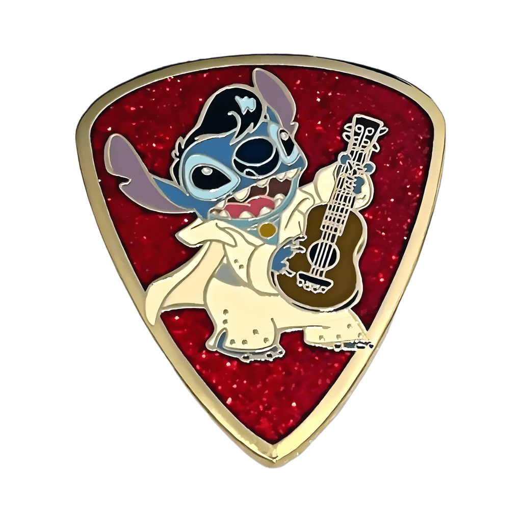 Graceland boxed set - Stitch Elvis guitar pick Disney pin