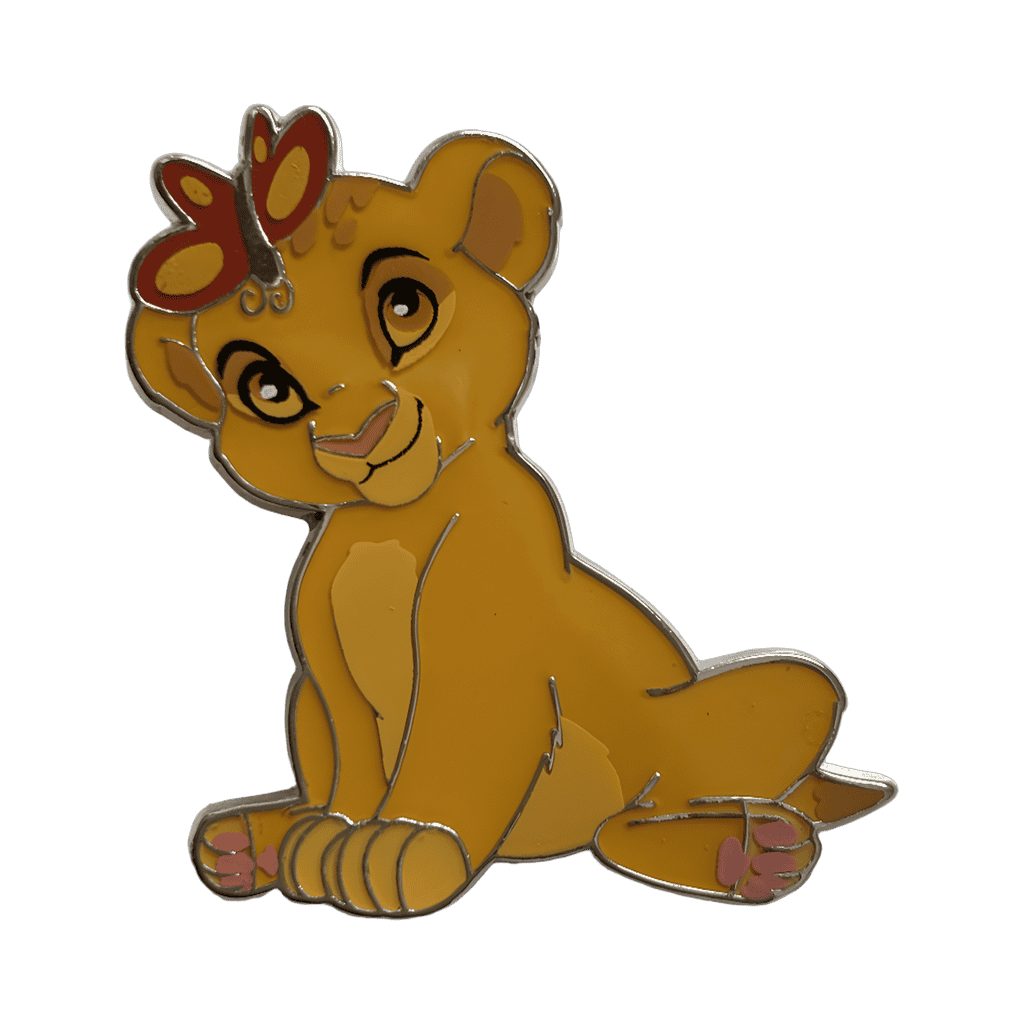 Young Simba with Butterfly Disney pin