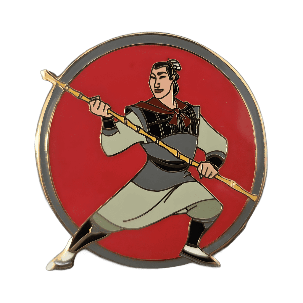 Li Shang with Bamboo Staff Disney pin